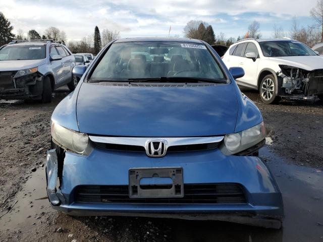 1HGFA16867L114153 - 2007 HONDA CIVIC EX BLUE photo 5