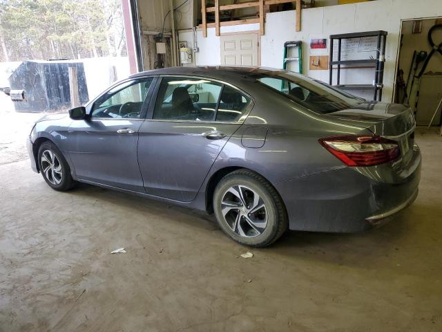 1HGCR2F31HA222358 - 2017 HONDA ACCORD LX GRAY photo 2