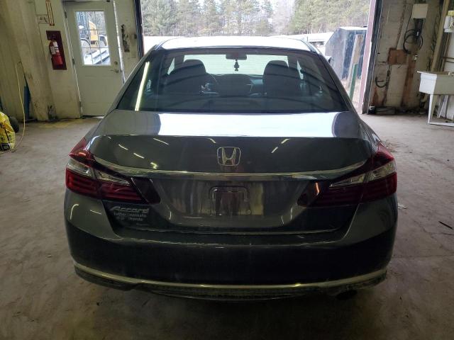 1HGCR2F31HA222358 - 2017 HONDA ACCORD LX GRAY photo 6