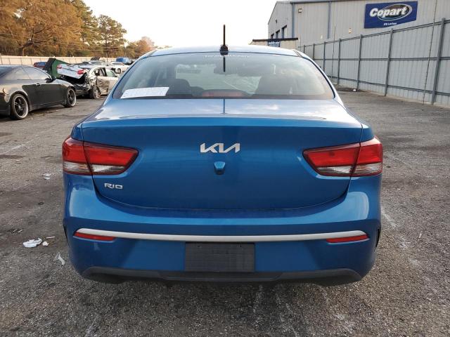 3KPA24AD3PE552231 - 2023 KIA RIO LX BLUE photo 6