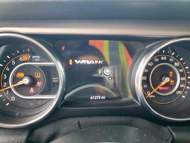 1C4HJXDN8LW282436 - 2020 JEEP WRANGLER U SPORT შავი ფოტო 9