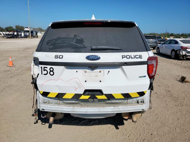 1FM5K8AR9HGE39952 - 2017 FORD EXPLORER POLICE INTERCEPTOR თეთრი ფოტო 6