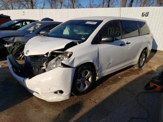 5TDZK3DC6FS568881 - 2015 TOYOTA SIENNA WHITE photo 1