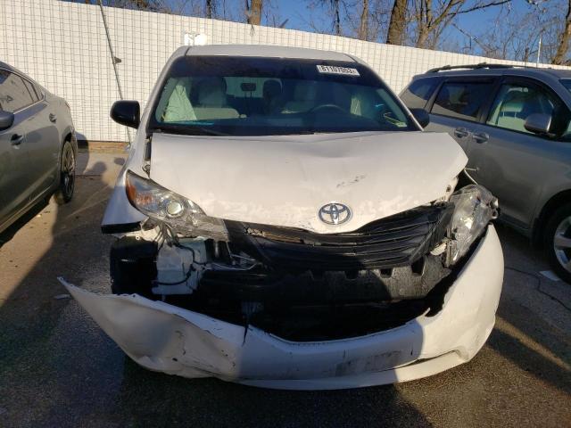 5TDZK3DC6FS568881 - 2015 TOYOTA SIENNA WHITE photo 5