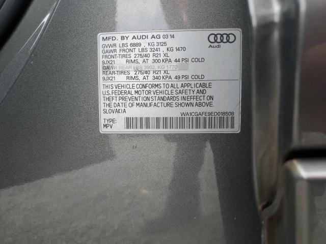 WA1CGAFE9ED018508 - 2014 AUDI Q7 PREMIUM 灰色 照片 13