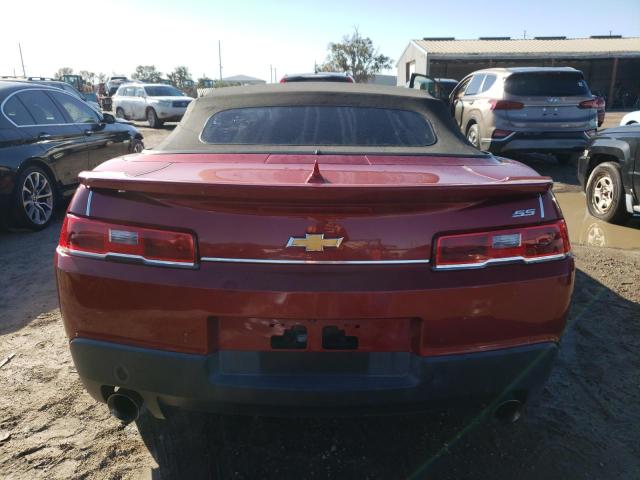 2G1FK3DJ4F9126331 - 2015 CHEVROLET CAMARO 2SS RED photo 6