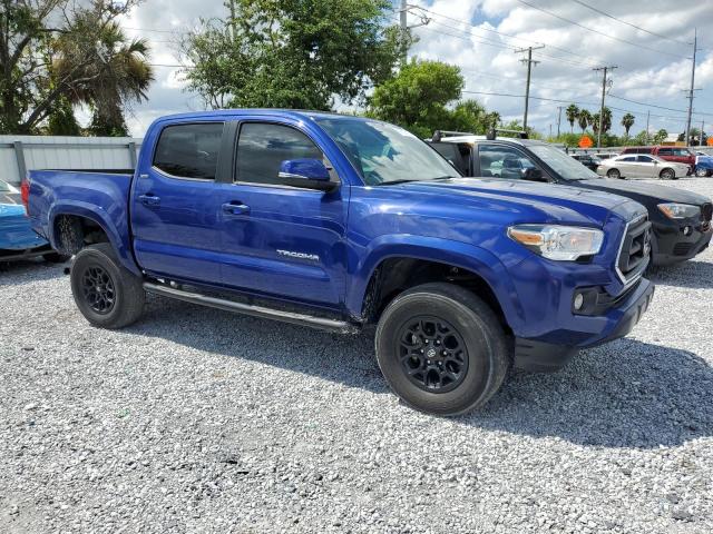 3TMAZ5CN6NM169183 - 2022 TOYOTA TACOMA DOUBLE CAB BLUE photo 4