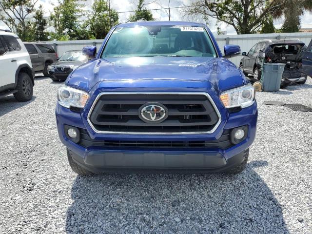 3TMAZ5CN6NM169183 - 2022 TOYOTA TACOMA DOUBLE CAB BLUE photo 5