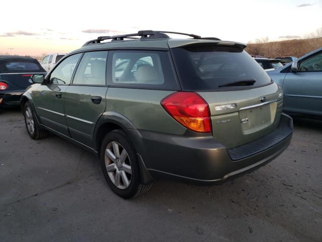 4S4BP61C467341090 - 2006 SUBARU LEGACY OUTBACK 2.5I GREEN photo 2