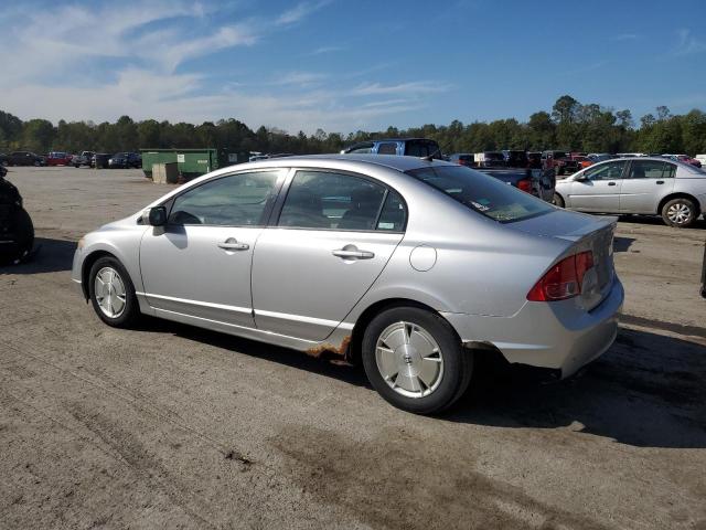 JHMFA36287S030894 - 2007 HONDA CIVIC HYBRID SILVER photo 2