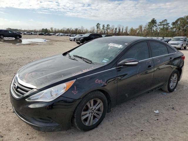 5NPEB4AC8EH827335 - 2014 HYUNDAI SONATA GLS BLACK photo 1