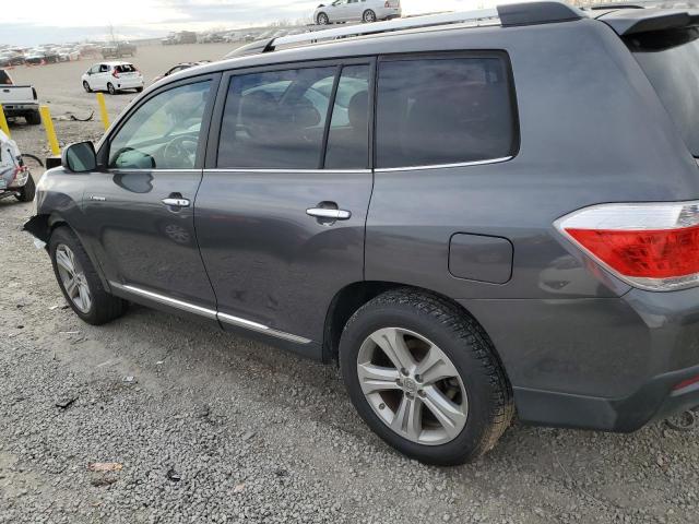 5TDYK3EH3BS042384 - 2011 TOYOTA HIGHLANDER LIMITED GRAY photo 2