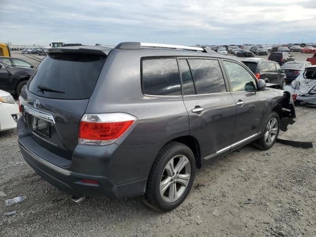 5TDYK3EH3BS042384 - 2011 TOYOTA HIGHLANDER LIMITED GRAY photo 3