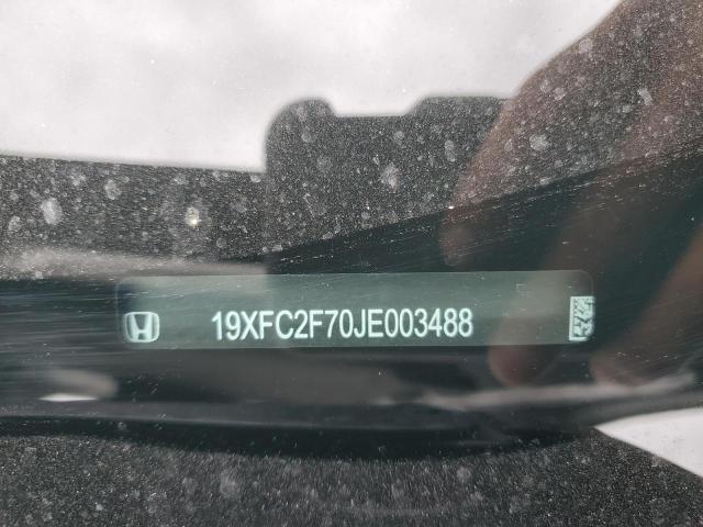 19XFC2F70JE003488 - 2018 HONDA CIVIC EX BLACK photo 12