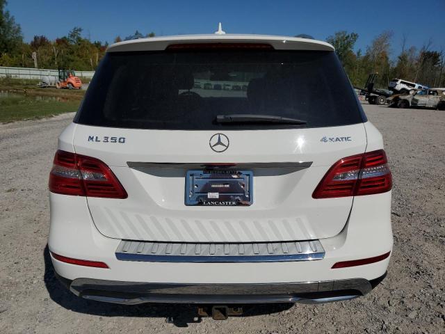 4JGDA5HB6FA449893 - 2015 MERCEDES-BENZ ML 350 4MATIC WHITE photo 6