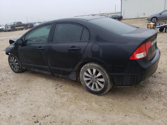 2HGFA16819H542597 - 2009 HONDA CIVIC EX BLACK photo 2