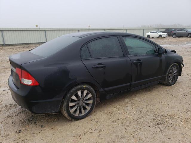 2HGFA16819H542597 - 2009 HONDA CIVIC EX BLACK photo 3