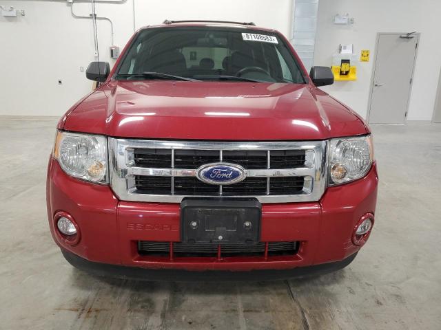 1FMCU0D76BKB93637 - 2011 FORD ESCAPE XLT RED photo 5