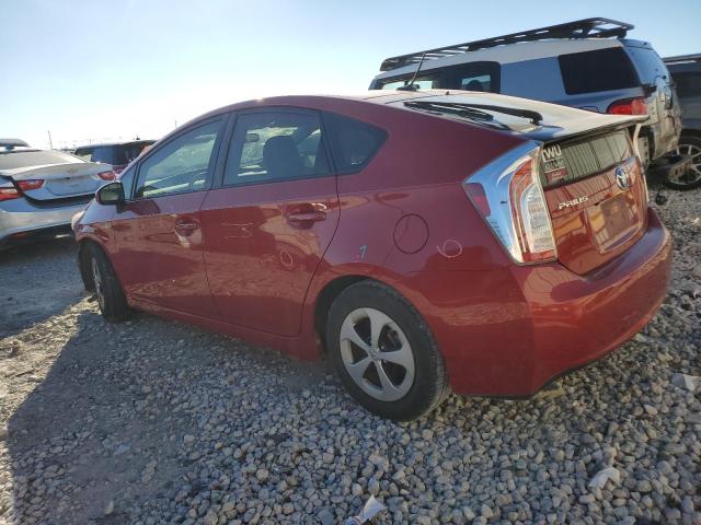 JTDKN3DU8D0347395 - 2013 TOYOTA PRIUS RED photo 2