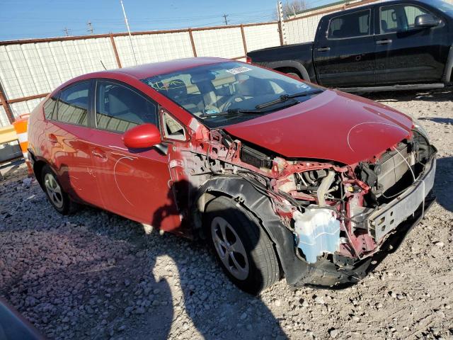 JTDKN3DU8D0347395 - 2013 TOYOTA PRIUS RED photo 4