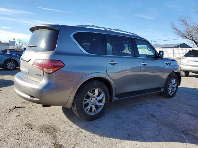 JN8AZ2NE9E9068198 - 2014 INFINITI QX80 SILVER photo 3