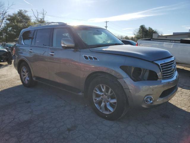 JN8AZ2NE9E9068198 - 2014 INFINITI QX80 SILVER photo 4