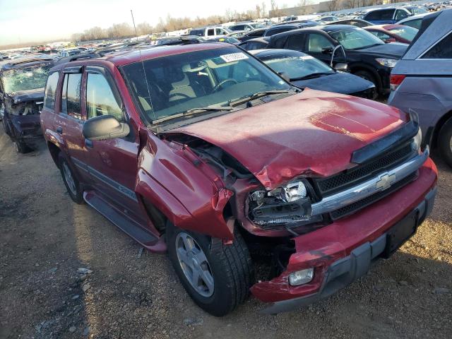 1GNDS13S322508668 - 2002 CHEVROLET TRAILBLAZE RED photo 4