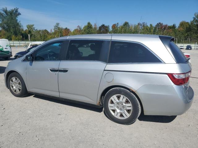 5FNRL5H21DB083222 - 2013 HONDA ODYSSEY LX SILVER photo 2