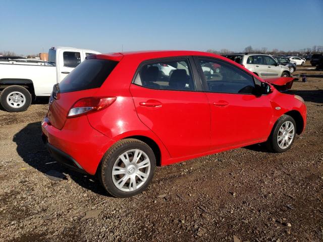 JM1DE1KY6C0148332 - 2012 MAZDA MAZDA2 RED photo 3