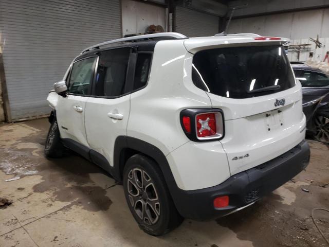 ZACCJBDT9GPD67820 - 2016 JEEP RENEGADE LIMITED WHITE photo 2