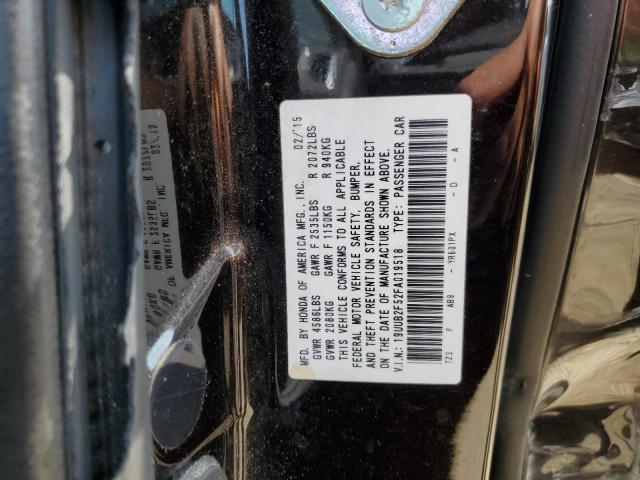 19UUB2F52FA019518 - 2015 ACURA TLX TECH შავი ფოტო 12