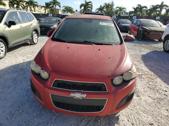 1G1JB6SH6C4116538 - 2012 CHEVROLET SONIC LS RED photo 5