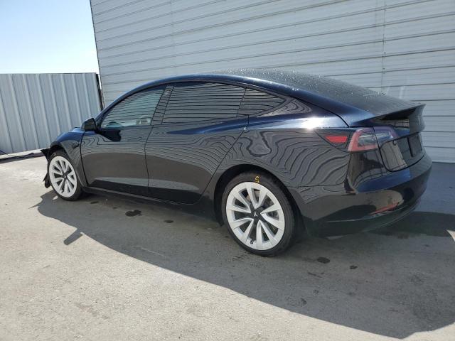 5YJ3E1EB3NF304981 - 2022 TESLA MODEL 3 Noir photo 2