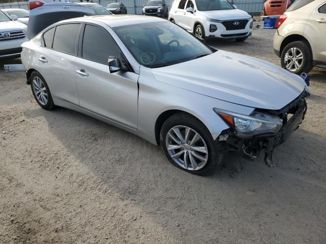 JN1BV7AP0FM334645 - 2015 INFINITI Q50 BASE SILVER photo 4