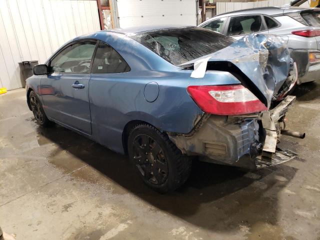 2HGFG11668H525376 - 2008 HONDA CIVIC LX BLUE photo 2