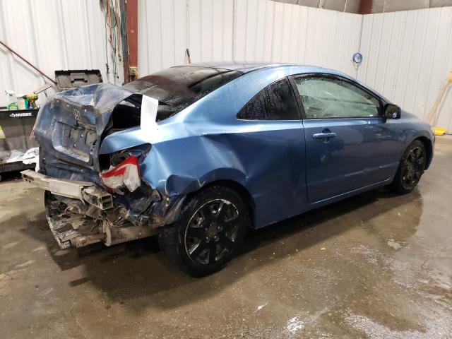 2HGFG11668H525376 - 2008 HONDA CIVIC LX BLUE photo 3