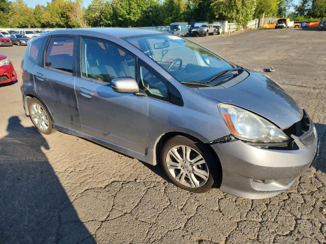 JHMGE884X9S020259 - 2009 HONDA FIT SPORT SILVER photo 4