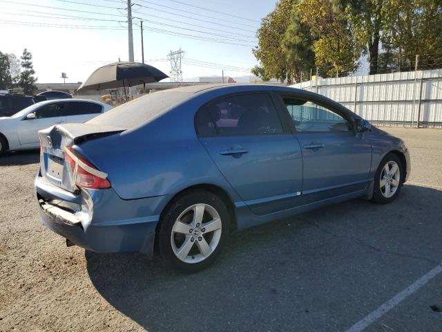 1HGFA16878L031431 - 2008 HONDA CIVIC EX BLUE photo 3