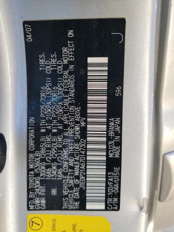 JTEDP21A670147302 - 2007 TOYOTA HIGHLANDER SPORT SILVER photo 12