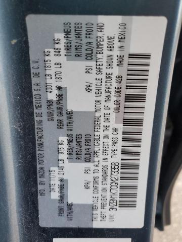 3MZBM1K70GM273358 - 2016 MAZDA 3 SPORT BLUE photo 12