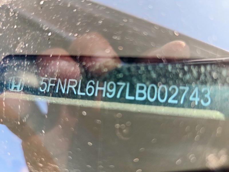 5FNRL6H97LB002743 - 2020 HONDA ODYSSEY ELITE GRAY photo 13