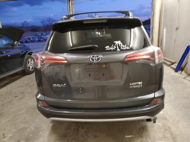 JTMDJREV9JD169077 - 2018 TOYOTA RAV4 HV LIMITED GRAY photo 6