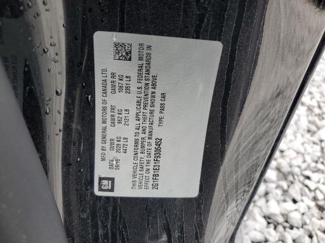 2G1FB1E31F9306452 - 2015 CHEVROLET CAMARO LS 黑色 照片 12