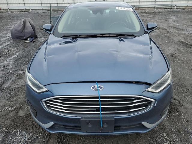 3FA6P0CD5KR271407 - 2019 FORD FUSION SEL BLUE photo 5