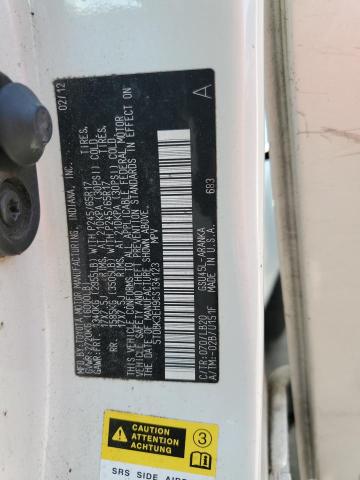 5TDBK3EH9CS134123 - 2012 TOYOTA HIGHLANDER BASE WHITE photo 13