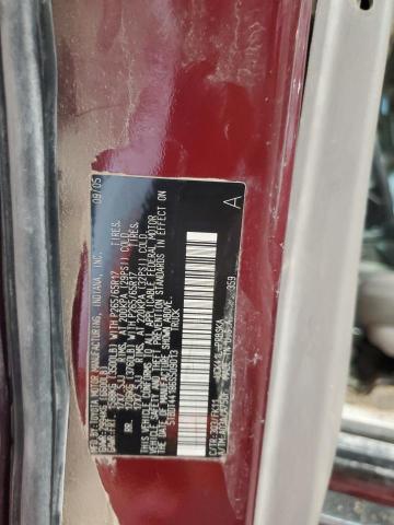 5TBDT44186S509013 - 2006 TOYOTA TUNDRA DOUBLE CAB SR5 RED photo 12