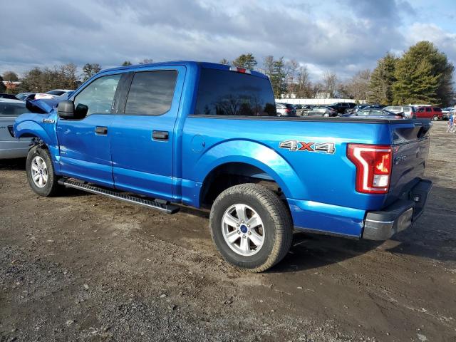 1FTEW1EP6FFB09598 - 2015 FORD F150 SUPERCREW BLUE photo 2