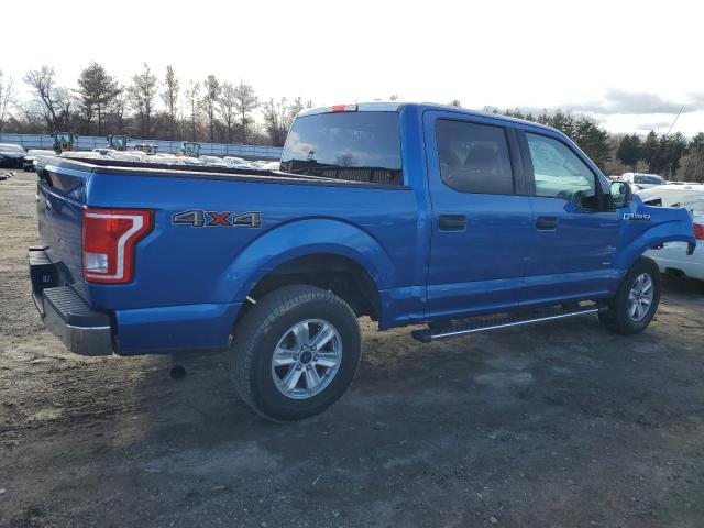 1FTEW1EP6FFB09598 - 2015 FORD F150 SUPERCREW BLUE photo 3