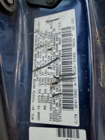 5TETX22NX8Z533675 - 2008 TOYOTA TACOMA ACCESS CAB Көк фото 12