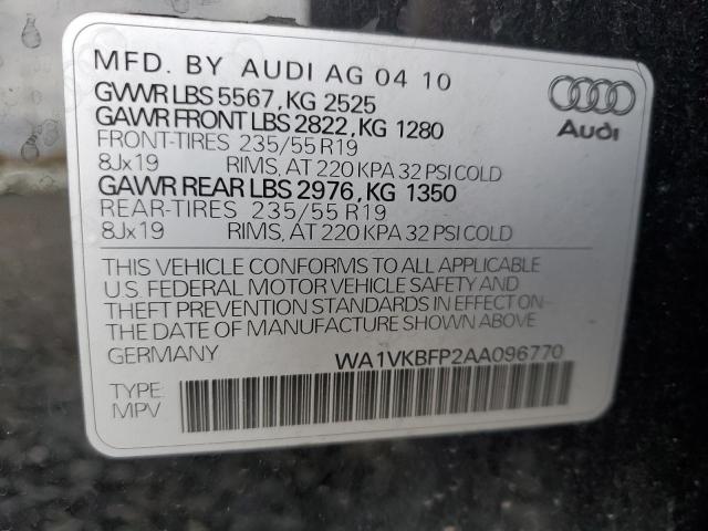 WA1VKBFP2AA096770 - 2010 AUDI Q5 PRESTIGE 黑色 照片 14